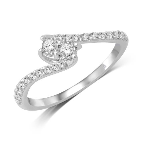 K White Gold 1/4 Ct.Tw. Diamond Fashion Ring - Star Significance - Modalova