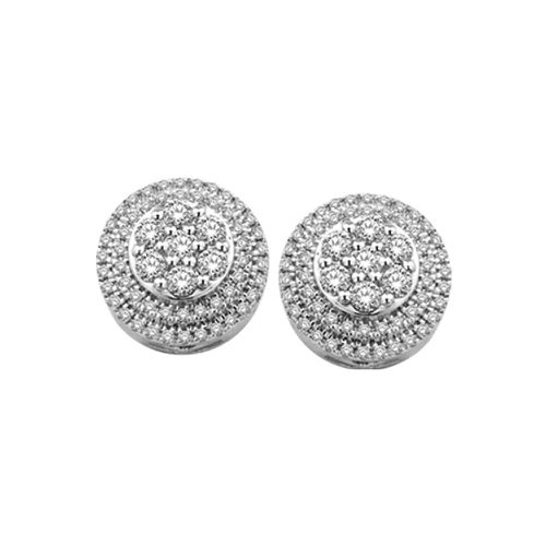 K White Gold 1/2 Ct.Tw.Diamond Fashion Earrings - Star Significance - Modalova