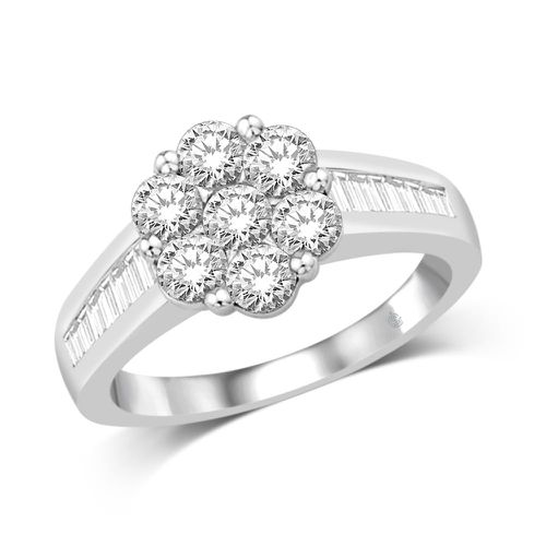 K White Gold 1 2/5 Ct.Tw Diamond Engagement Ring - Star Significance - Modalova