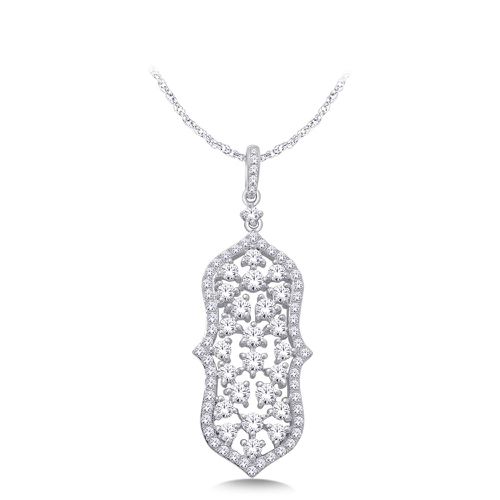 K White Gold 1 1/6 Ct.Tw. Diamond Fashion Pendant - Star Significance - Modalova