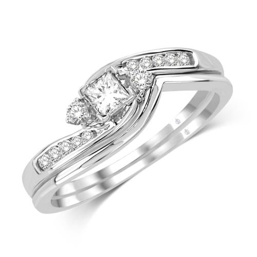 K White Gold 1/3 Ct.Tw. Diamond Engagement Ring - Star Significance - Modalova