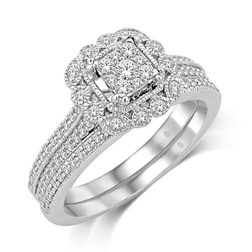 K White Gold 3/5 Ct.Tw.Diamond Fashion Bridal - Star Significance - Modalova