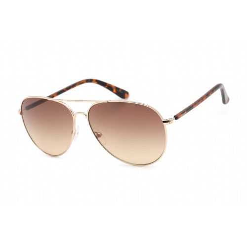 Women's Sunglasses - Full Rim Gold Metal Aviator / CK19314S 717 - Calvin Klein Retail - Modalova