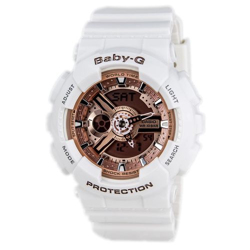 Women's World Time Watch - Baby-G Ana-Digital Dial Resin Strap / BA110-7A1 - Casio - Modalova