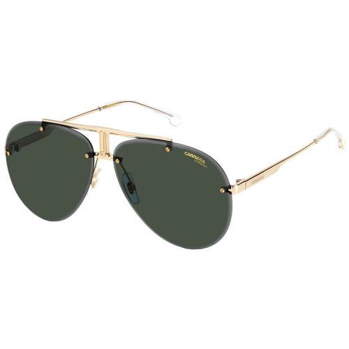 Unisex Sunglasses - Gold Metal Full Rim Pilot Frame Green Lens / 1032/S 0J5G - Carrera - Modalova