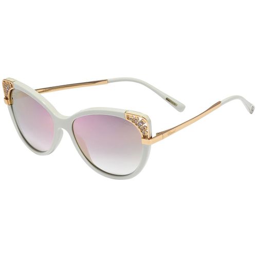 Women's Sunglasses - Shiny Ice White Acetate Frame / SCH233R-ACGG-57-16-140 - Chopard - Modalova