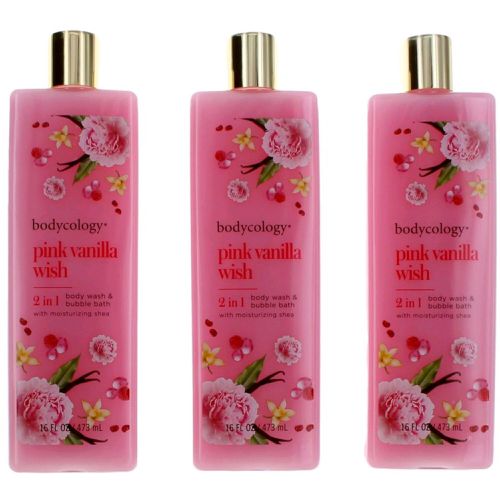 Women's Body Wash and Bubble Bath - 2 in 1 Pink Vanilla Wish, Pack of 3 - Bodycology - Modalova