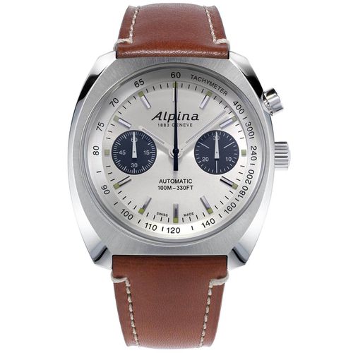 Men's Automatic Watch - Startimer Pilot Heritage Brown Strap / AL-727SS4H6 - Alpina - Modalova