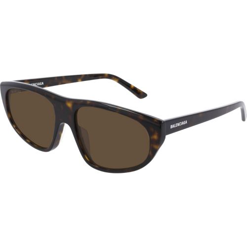 Men's Sunglasses - Havana Plastic Full Rim Frame / BB0098S 2 - Balenciaga - Modalova