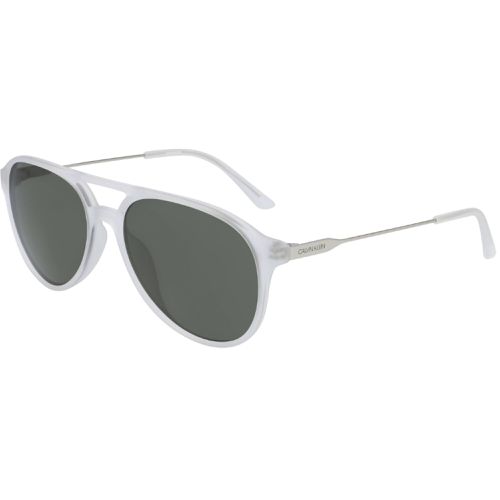 Men's Sunglasses - Matt Crystal Pilot Frame / CK20702S 971 - Calvin Klein - Modalova