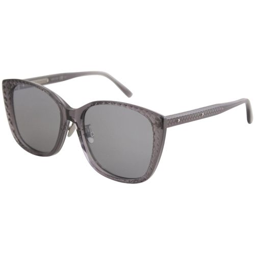 Women's Sunglasses - Grey Cat Eye Lens Frame / BV0218SK-30003022002 - Bottega Veneta - Modalova