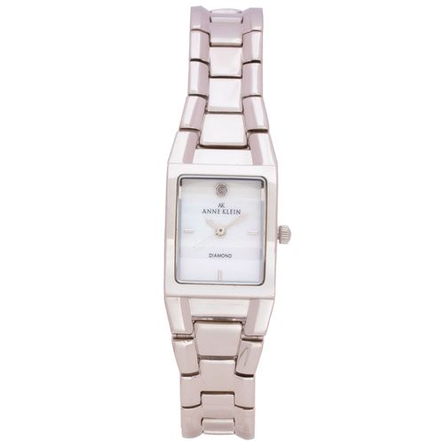 Women's Watch - Diamond White Mother of Pearl Dial Bracelet / 10-7255MPSV - Anne Klein - Modalova