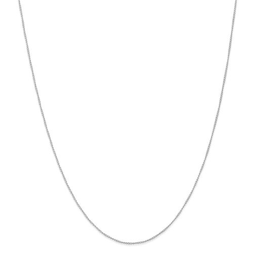 K White Gold .5 mm Carded Curb Chain - Jewelry - Modalova