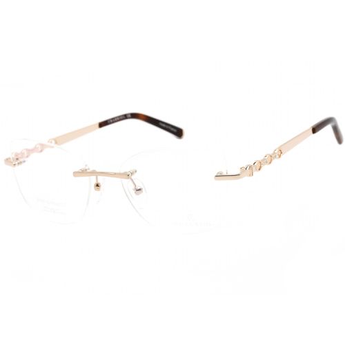 Women's Eyeglasses - Full Rim Shiny Gold/Tortoise Metal Frame / PC71039 C01 - Charriol - Modalova