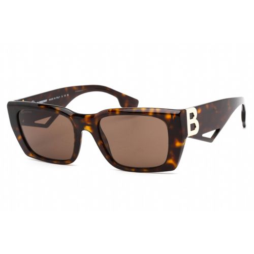Women's Sunglasses - Full Rim Dark Havana Plastic Frame / 0BE4336 392073 - BURBERRY - Modalova