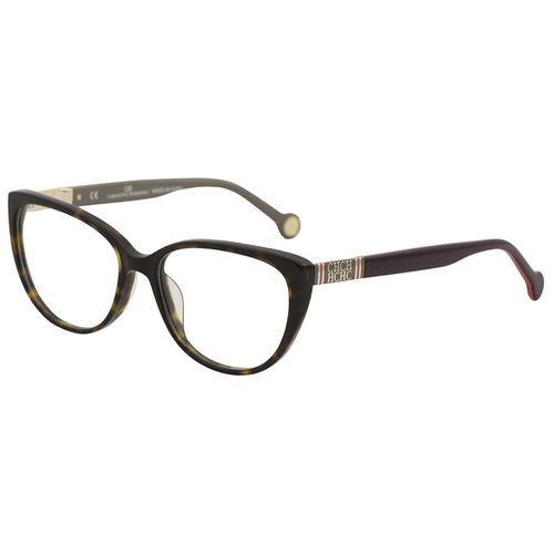 Women's Eyeglasses Dark Havana Plastic Frame / VHE710K-722Y-53-16-140 - Carolina Herrera - Modalova