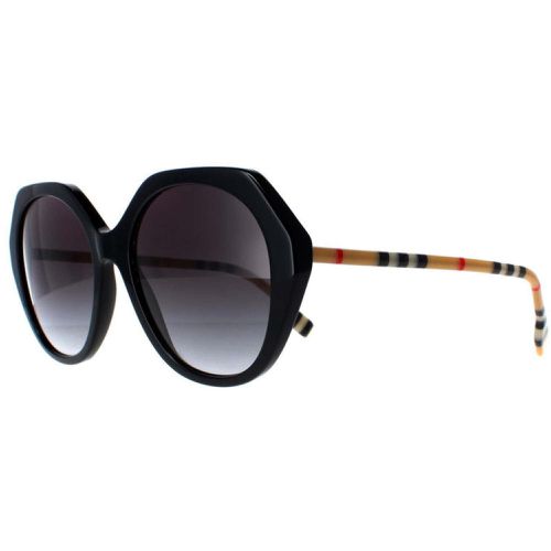Women's Sunglasses - Black Geometric Frame Grey Gradient Lens / 4375 38538G - BURBERRY - Modalova