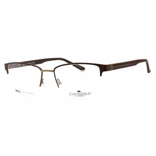 Men's Eyeglasses - Half Rim Matte Brown Metal Frame / CH 87XL 04IN 00 - Chesterfield - Modalova