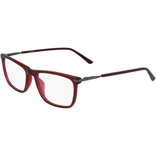 Unisex Eyeglasses - Crystal Oxblood Plastic / CK20512 601 - Calvin Klein - Modalova