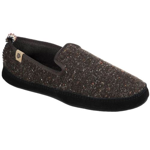 Men's Loafer Slippers - Bristol Tweed Upper, Black - Size XL / A20145BLKMXL - Acorn - Modalova