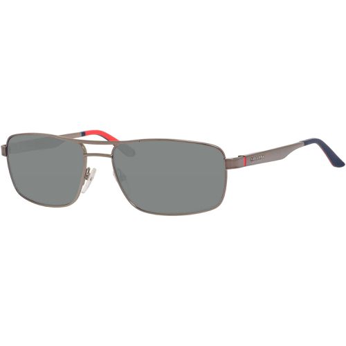 Men's Sunglasses - Matte Ruthenium Metal Rectangular Frame / 8014/S 0R80 - Carrera - Modalova