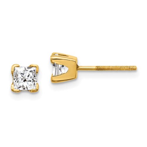 K AAA Quality Complete Princess-cut Diamond Earring - Jewelry - Modalova