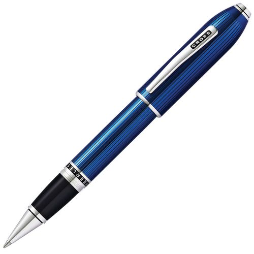 Rollerball Pen - Peerless Translucent Quartz Blue Engraved Lacquer / AT0705-14 - Cross - Modalova