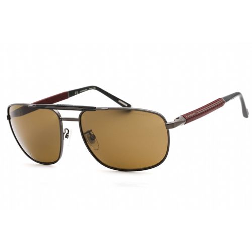 Men's Sunglasses - Full Rim Shiny Bakelite Metal Aviator Frame / SCHF81 568P - Chopard - Modalova