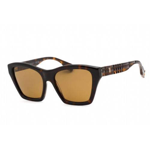Women's Sunglasses - Full Rim Dark Havana Plastic Frame / 0BE4391 300283 - BURBERRY - Modalova