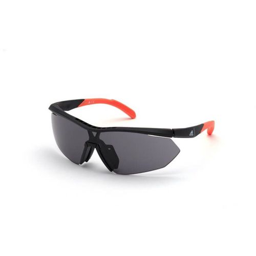 Women's Sunglasses - Matte Black Plastic Shield Frame / SP0016 02A - Adidas - Modalova