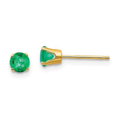 K 4mm May/Emerald Post Earrings - Jewelry - Modalova
