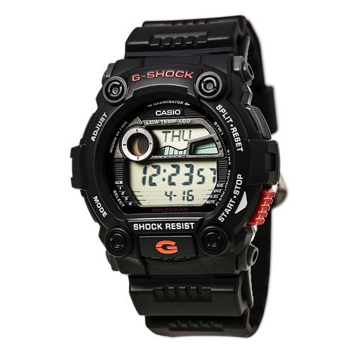 G7900-1 Men's G-Shock Alarm Digital Dial Black Resin Strap Sport Dive Watch - Casio - Modalova