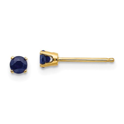 K 3mm September/Sapphire Post Earrings - Jewelry - Modalova