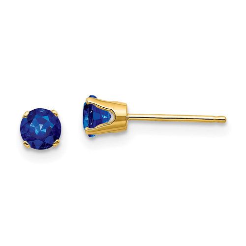 K 4mm September/Sapphire Post Earrings - Jewelry - Modalova