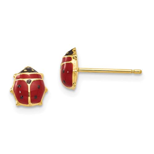 K Enameled Ladybug Post Earrings - Jewelry - Modalova