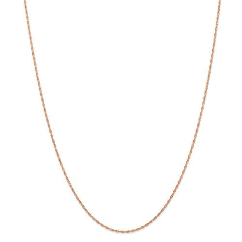 K Rose Gold 1.15mmCarded Cable Rope Chain - Jewelry - Modalova