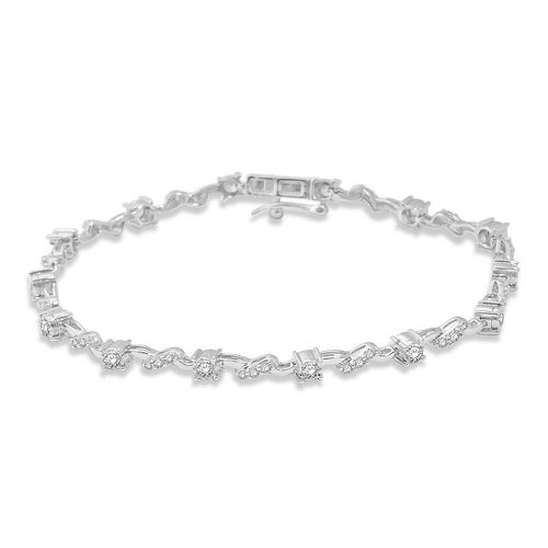 K White Gold 1 1/4 Ctw Diamond Fashion Bracelet - Star Significance - Modalova