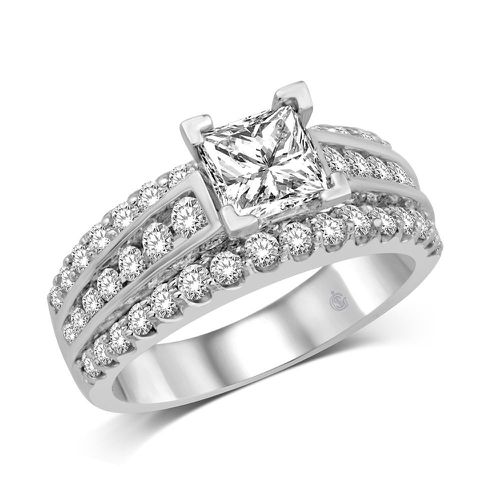 K White Gold 1 1/6 Ct.Tw. Diamond Fashion Semi Mount Engagement - Star Significance - Modalova