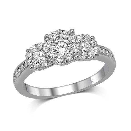 K White Gold 1 Ct.Tw.Diamond Fashion Ring - Star Significance - Modalova