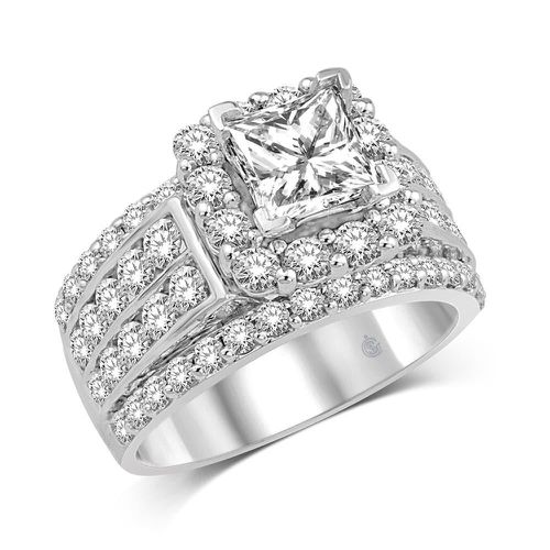 K White Gold 2 1/4 Ct.Tw. Diamond Fashion Semi Mount Engagement - Star Significance - Modalova