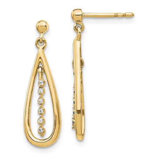 K Yellow Gold Diamond Earrings - Jewelry - Modalova
