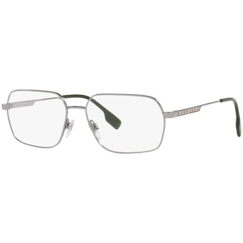 Men's Eyeglasses - Metal Rectangular Frame Demo Lens / 0BE1356 1003 - BURBERRY - Modalova