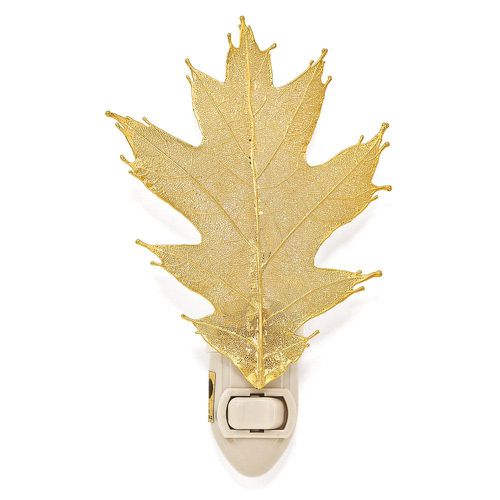 K Gold Dipped Oak Leaf Nightlight - Jewelry - Modalova