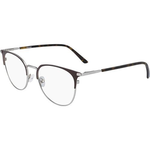 Men's Eyeglasses - Sarin Dark Brown Metal / CK20302 201 - Calvin Klein - Modalova