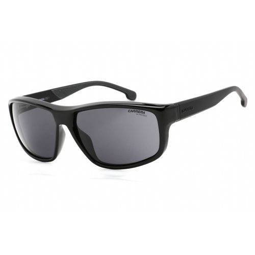 Men's Sunglasses - Full Rim Black Plastic Rectangular Shape / 8038/S 0807 IR - Carrera - Modalova
