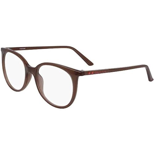 Women's Eyeglasses - Milky Brown Round Frame / CK19508 210 - Calvin Klein - Modalova