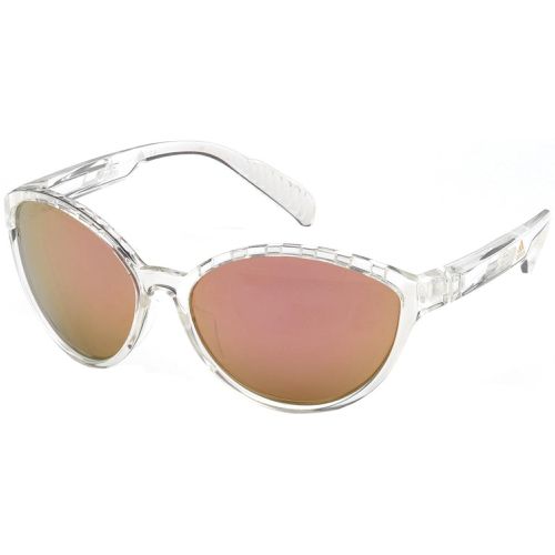 Women's Sunglasses - Crystal Cat Eye Frame Brown Lens / SP0012 26G - Adidas - Modalova