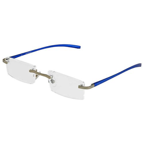 Unisex Eyeglasses - AL Readers Rimless +1.50, Matte Silver/Blue / 2288-57-15 - B+D - Modalova
