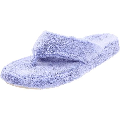 Women’s Slippers - Spa Thong Periwinkle Soft Terry, Medium / A10454PERWM - Acorn - Modalova