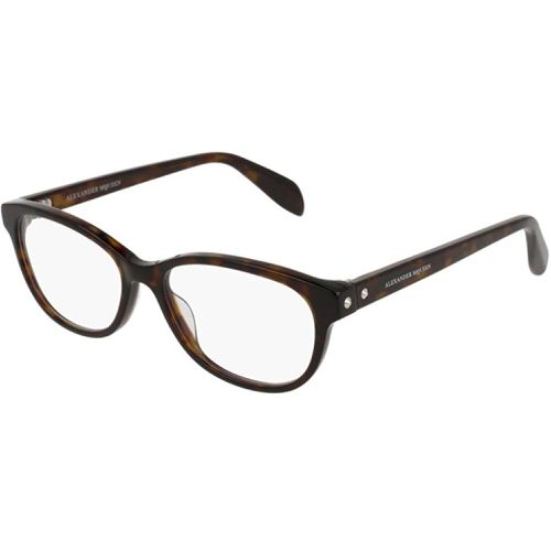 Women's Eyeglasses - Plastic Oval / AM0074O 002 - Alexander McQueen - Modalova